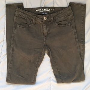 Olive Green AE Jeggings